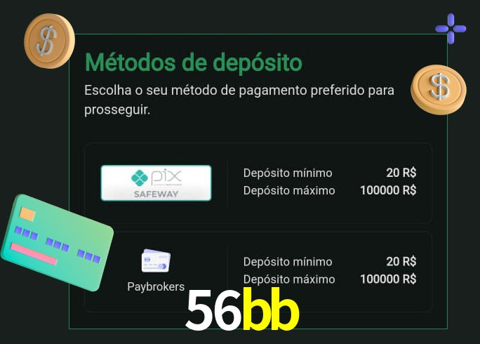 O cassino 56bb oferece uma grande variedade de métodos de pagamento